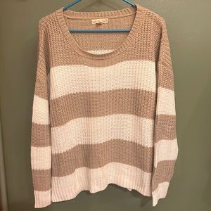 It’s Our Time Beige & Cream Sweater